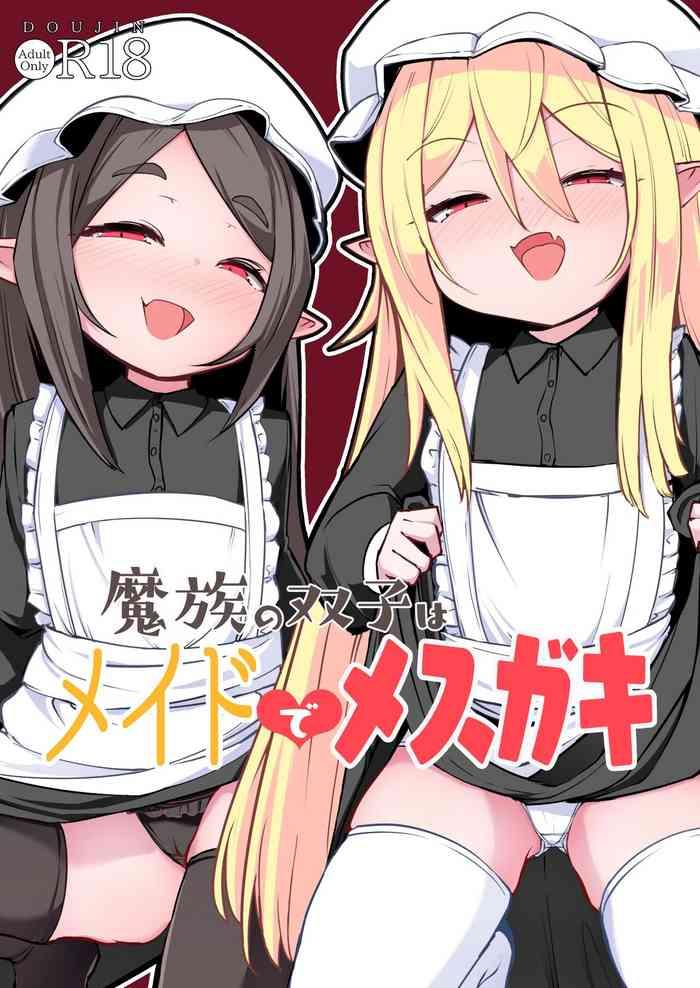 mazoku no futago wa maid de mesugaki the demon twins are saucy slutty maids cover